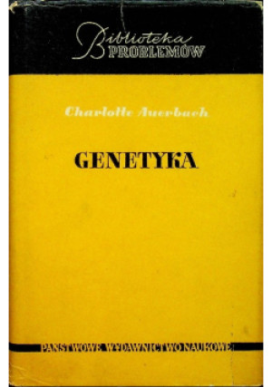 Genetyka - Charlotte Auerbach - książka  wyd. 1965