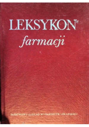 Leksykon farmacji - Adam Danek - książka  wyd. 1990