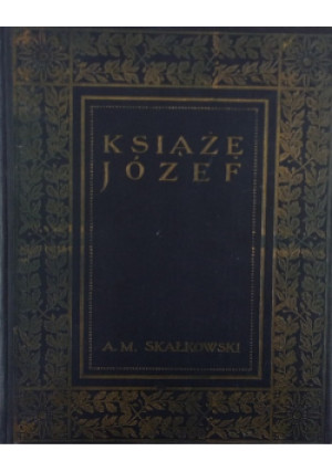 Książę Józef  1913r - A.M. Skałkowski - książka  wyd. 1913