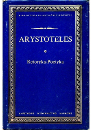 Retoryka Poetyka - Arystoteles - książka  wyd. 1988