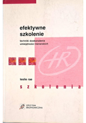 Efektywne szkolenie - Leslie Rae - książka  wyd. 2006