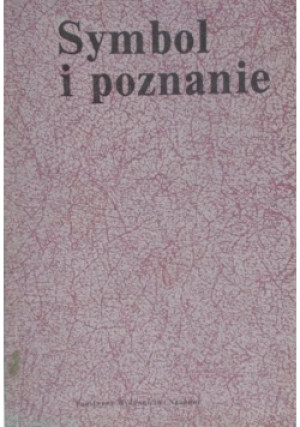 Symbol i poznanie - książka  wyd. 1987