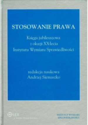 Stosowanie prawa - Andrzej Siemaszko - książka  wyd. 2011
