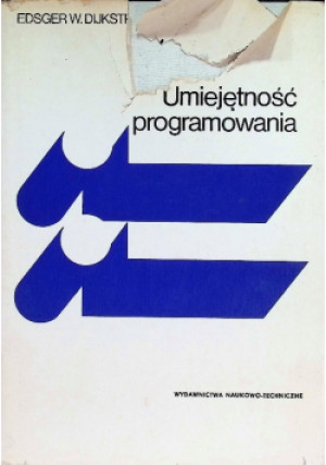 Umiejętność programowania - Edsger W. Dijkstra - książka  wyd. 1978