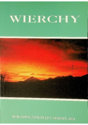 Wierchy - książka  wyd. 2001