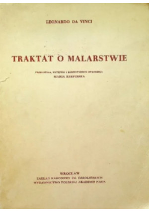 Traktat o malarstwie - Leonardo da Vinci - książka  wyd. 1961