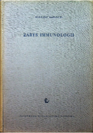 Zarys immunologii - Bernard Zabłocki - książka  wyd. 1959
