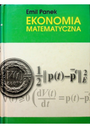 Ekonomia matematyczna - Emil Panek - książka  wyd. 2000