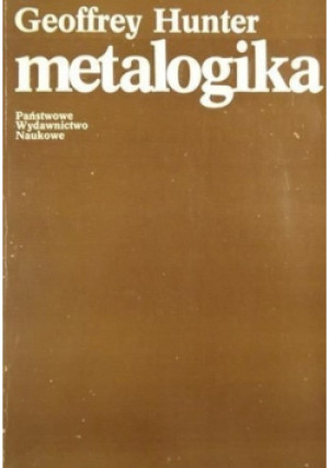 Metalogika - Geoffrey Hunter - książka  wyd. 1982