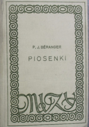Piosenki - Piotr Jan de Beranger - książka  wyd. 1956