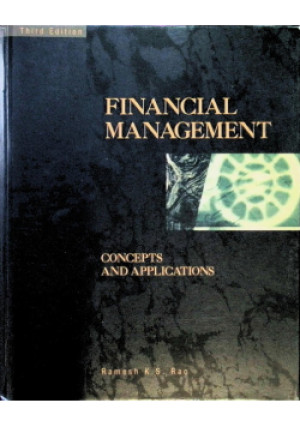Financial Management - Ramesh K. S. Rao - książka  wyd. 1995