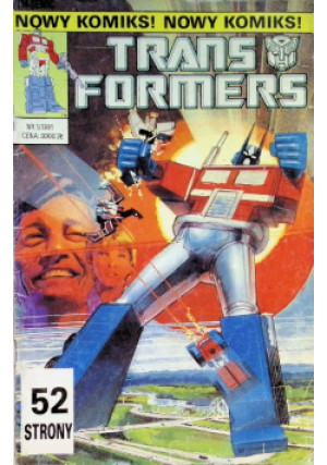 Transformers Nr 1 - książka  wyd. 1991