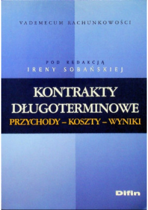 Kontrakty długoterminowe - Irena Sobańska - książka  wyd. 2004