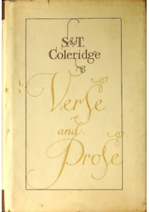 Verse and Prose - S. T. Coleridge - książka  wyd. 1981