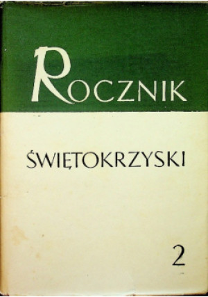 Rocznik Świętokrzyski 2 - książka historyczna wyd. 1971