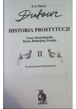 Historia prostytucji Tom 2 - Pierre Dufour - książka historyczna wyd. 1998