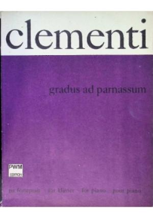 Gradus ad parnassum - Clementi - książka  wyd. 1985