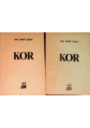 KOR, Tom I i II - Jan Józef Lipski - książka  wyd. 1983