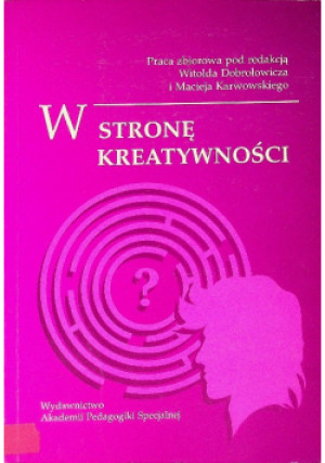 W stronę kreatywności - książka  wyd. 2002