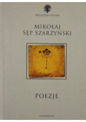 Poezje - Mikołaj Sęp Szarzyński - książka  wyd. 1997