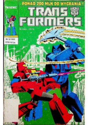 Transformers Nr 5 / 92 - książka  wyd. 1992