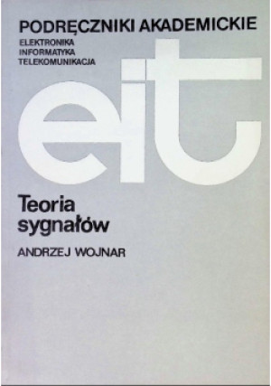 Teoria sygnałów - Andrzej Wojnar - książka  wyd. 1980