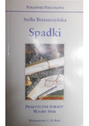 Spadki - Stella Brzeszczyńska - książka  wyd. 2002