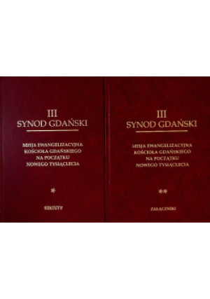III Synod Gdański Tom 1 i 2 - Tadeusz Gocłowski - książka historyczna wyd. 2001