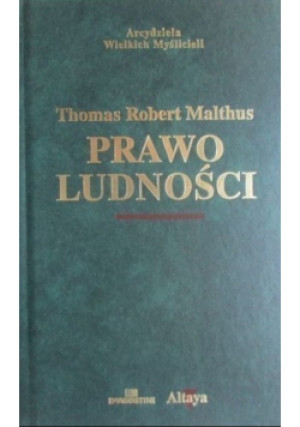 Prawo ludności - T. R. Malthus - książka  wyd. 2003