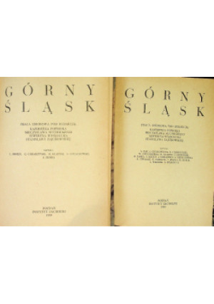 Górny Śląsk Tom 5 Część 1 i 2 - książka historyczna wyd. 1959