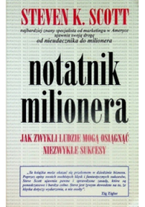 Notatnik milionera - Steven K. Scott - książka  wyd. 1997