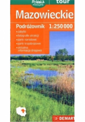 Mazowieckie. Podróżownik. Mapa samochod. 1:250 000 - książka  wyd. 2014