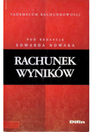 Rachunek wyników - Edward Nowak - książka  wyd. 2005