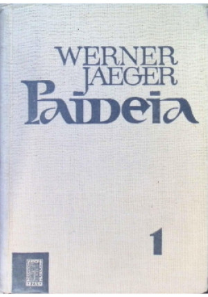 Paideia Tom I - Werner Jaeger - książka  wyd. 1962