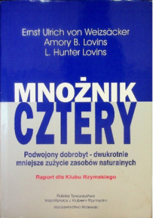 Mnożnik cztery - Amory B. Lovins - książka  wyd. 1999