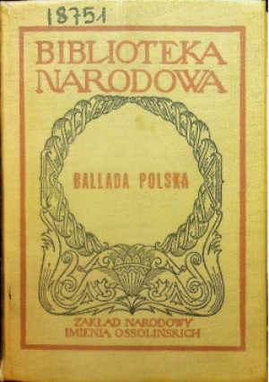Ballada Polska - Czesław Zgorzelski - książka  wyd. 1962