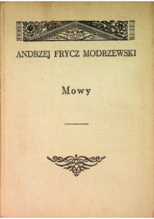 Mowy - Andrzej Frycz Modrzewski - książka  wyd. 1954