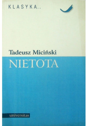 Nietota - Tadeusz Miciński - książka  wyd. 2002
