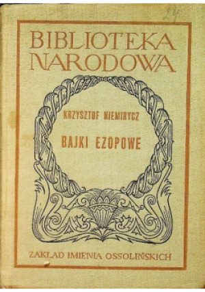 Bajki ezopowe - Krzysztof Niemirycz - książka  wyd. 1961