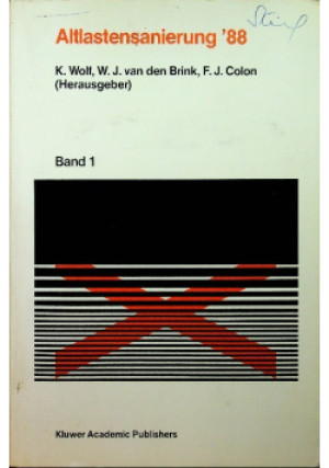 Altlastensanierung 88 band 1 - K. Wolf - książka  wyd. 1988