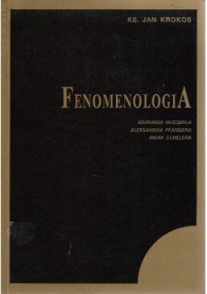 Fenomenologia - Jan Krokos - książka  wyd. 1992