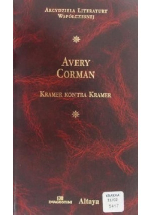 Kramer kontra Kramer - Avery Corman - książka  wyd. 2002