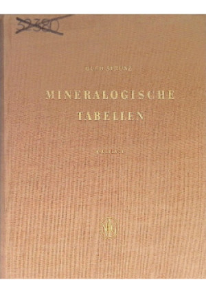 Mineralogische tabellen - Hugo Strunz - książka  wyd. 1982