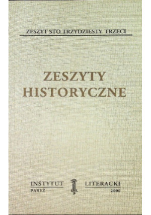 Zeszyty historyczne Zeszyt 133 - książka historyczna wyd. 2000