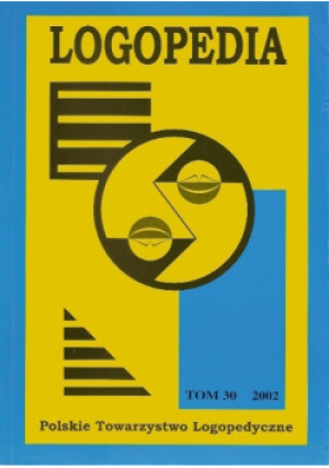 Logopedia Tom 30 - książka  wyd. 2002