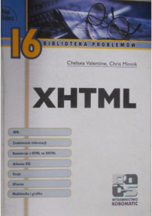 Xhtml - Chelsea Valentine - książka  wyd. 2002
