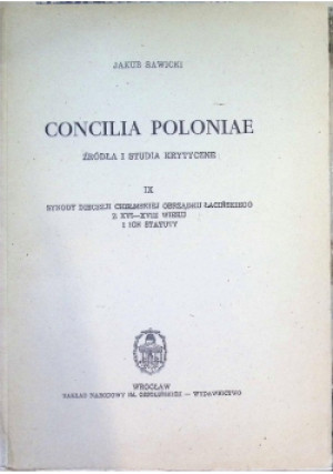 Concilia Poloniae Tom IX - Jakub Sawicki - książka historyczna wyd. 1957