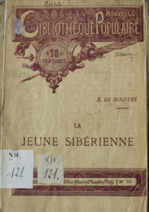 La Jeune Siberienne - Xavier De Maistre - książka