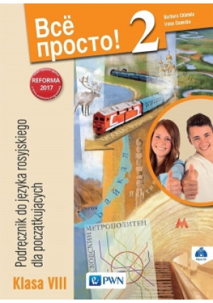 Wsio Prosto! 2 Podręcznik do języka rosyjskiego dla początkujących 8 + CD - Irena Danecka, Barbara Chlebda - książka  wyd. 2017