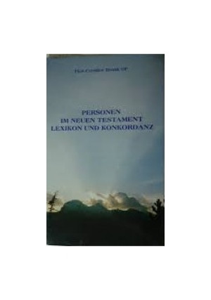 Lexkon der personen im neuen testament - Pius Czesław Bosak - książka  wyd. 1995